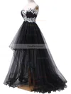 Princess Sweetheart Tulle Asymmetrical Appliques Lace Prom Dresses #Favs020101693