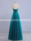A-line Sweetheart Tulle Floor-length Beading Prom Dresses #Favs020102225