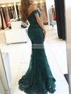 Trumpet/Mermaid Off-the-shoulder Lace Sweep Train Appliques Lace Prom Dresses #Favs020104963