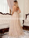 Princess V-neck Tulle Sweep Train Sashes / Ribbons Prom Dresses #Favs020105000