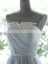 Cheap Knee-length Gray Chiffon Appliques Lace and Pleats Scoop Neck Short Prom Dresses #Favs020100029
