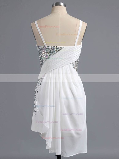 Fashion Sheath/Column Sweetheart Chiffon Crystal Detailing Short/Mini Short Prom Dresses #Favs020101438