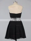 A-line Sweetheart Chiffon Short/Mini Crystal Detailing Short Prom Dresses #Favs02041948