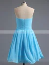 A-line Sweetheart Chiffon Short/Mini Crystal Detailing Short Prom Dresses #Favs02042295