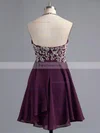 Empire Halter Chiffon Short/Mini Beading Short Prom Dresses #Favs02042381