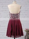 Empire Halter Chiffon Short/Mini Beading Short Prom Dresses #Favs02042381