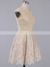 A-line Scoop Neck Lace Pearl Detailing Fabulous Short/Mini Homecoming Dresses #Favs020101436