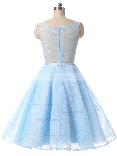 Girls A-line Scoop Neck Lace Appliques Lace Short/Mini Short Prom Dresses #Favs020102715