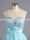 A-line Sweetheart Lace Short/Mini Beading Short Prom Dresses #Favs02042339