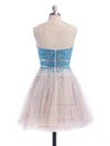 A-line Sweetheart Tulle Crystal Detailing Short/Mini Sparkly Short Prom Dresses #Favs020100672
