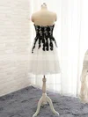 Pretty White Sweetheart Tulle Appliques Lace Short/Mini Short Prom Dresses #Favs020102148