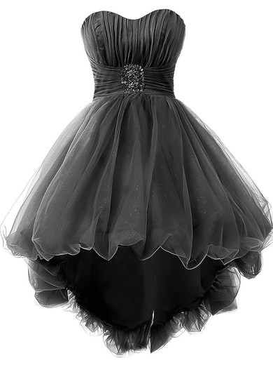 Princess Sweetheart Tulle Asymmetrical Beading Different Prom Dresses #Favs020102748