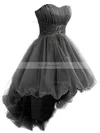 Princess Sweetheart Tulle Asymmetrical Beading Different Short Prom Dresses #Favs020102748