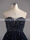 A-line Sweetheart Tulle Short/Mini Beading Short Prom Dresses #Favs02016389