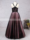 Ball Gown Halter Lace Tulle Floor-length Beading Prom Dresses #Favs020105048