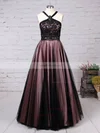 Ball Gown Halter Lace Tulle Floor-length Beading Prom Dresses #Favs020105048