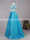 Ball Gown Scoop Neck Satin Floor-length Beading Prom Dresses #Favs020105140