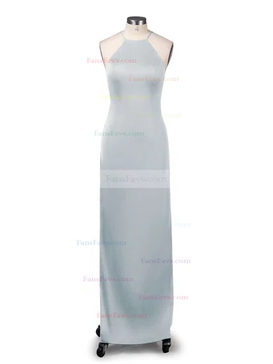 Sheath/Column Scoop Neck Jersey Floor-length Prom Dresses #Favs020104474