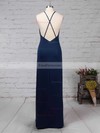 Sheath/Column Scoop Neck Jersey Floor-length Prom Dresses #Favs020104474