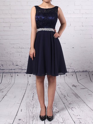 A-line Scoop Neck Lace Chiffon Short/Mini Beading Short Prom Dresses #Favs020105894 A-line Scoop Neck Lace Chiffon Short/Mini Beading Short Prom Dresses #Favs020105894