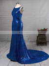 Trumpet/Mermaid Scoop Neck Sequined Sweep Train Prom Dresses #Favs020106172