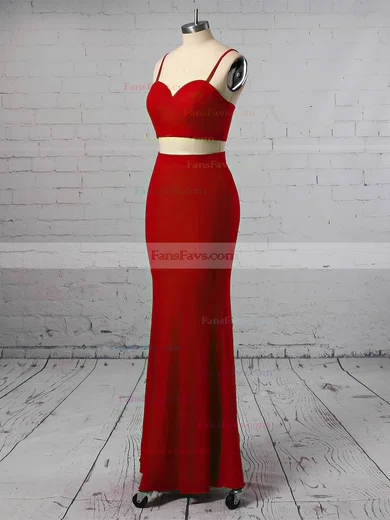 Sheath/Column V-neck Jersey Floor-length Prom Dresses #Favs020106253