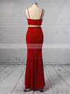 Sheath/Column V-neck Jersey Floor-length Prom Dresses #Favs020106253