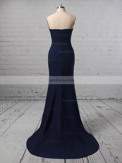 Trumpet/Mermaid Strapless Jersey Floor-length Prom Dresses #Favs020106274