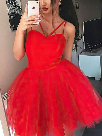 Princess Sweetheart Tulle Short/Mini Prom Dresses #Favs020106304