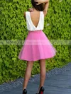 A-line V-neck Organza Short/Mini Short Prom Dresses #Favs020106310