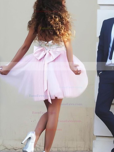 Princess Sweetheart Tulle Short/Mini Beading Short Prom Dresses #Favs020106317
