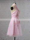 A-line Halter Tulle Short/Mini Beading Short Prom Dresses #Favs020106322