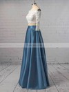 Ball Gown Off-the-shoulder Lace Satin Floor-length Pockets Prom Dresses #Favs020106380