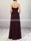A-line Strapless Chiffon Floor-length Sashes / Ribbons Prom Dresses #Favs020105115