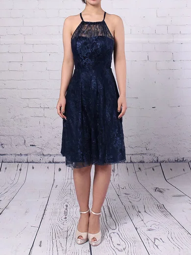 Sheath/Column Scoop Neck Lace Short/Mini Short Prom Dresses #Favs020105902
