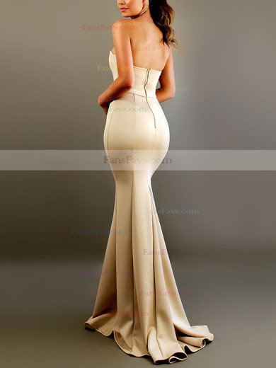 Trumpet/Mermaid Sweetheart Satin Floor-length Sashes / Ribbons Prom Dresses #Favs020106452
