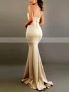 Trumpet/Mermaid Sweetheart Satin Floor-length Sashes / Ribbons Prom Dresses #Favs020106452