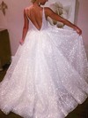 Princess V-neck Glitter Floor-length Prom Dresses #Favs020106524