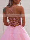 Ball Gown V-neck Glitter Sweep Train Pockets Prom Dresses #Favs020106872
