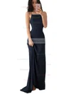 Sheath/Column Square Neckline Chiffon Floor-length Prom Dresses #Favs020103498