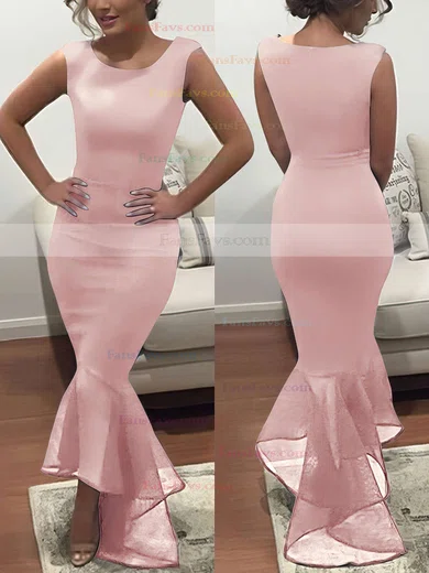 Trumpet/Mermaid Scoop Neck Stretch Crepe Asymmetrical Prom Dresses #Favs020102330
