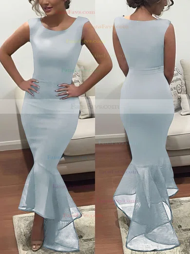 Trumpet/Mermaid Scoop Neck Stretch Crepe Asymmetrical Prom Dresses #Favs020102330