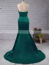 Trumpet/Mermaid Sweetheart Satin Sweep Train Prom Dresses #Favs020103517