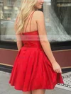 A-line V-neck Silk-like Satin Short/Mini Pockets Prom Dresses #Favs020106977
