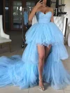 Princess Sweetheart Tulle Asymmetrical Tiered Prom Dresses #Favs020106985