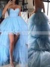 Princess Sweetheart Tulle Asymmetrical Tiered Prom Dresses #Favs020106985