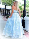 Ball Gown Strapless Tulle Sweep Train Beading Prom Dresses #Favs020106986