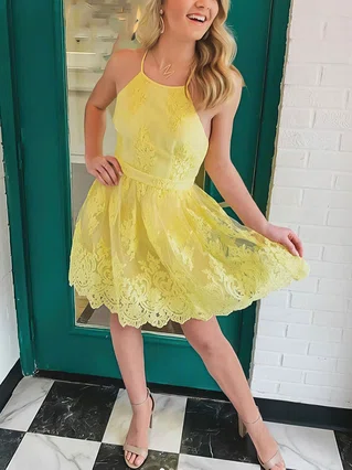 A-line Square Neckline Tulle Short/Mini Appliques Lace Short Prom Dresses #Favs020107014 A-line Square Neckline Tulle Short/Mini Appliques Lace Short Prom Dresses #Favs020107014