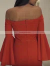 Sheath/Column Off-the-shoulder Silk-like Satin Floor-length Split Front Prom Dresses #Favs020107070