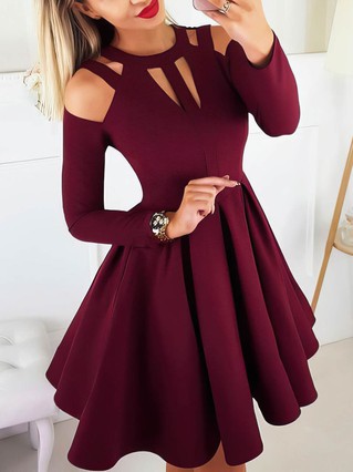 A-line Scoop Neck Stretch Crepe Short/Mini Short Prom Dresses #Favs020107202 A-line Scoop Neck Stretch Crepe Short/Mini Short Prom Dresses #Favs020107202